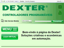 Tablet Screenshot of dexter.ind.br